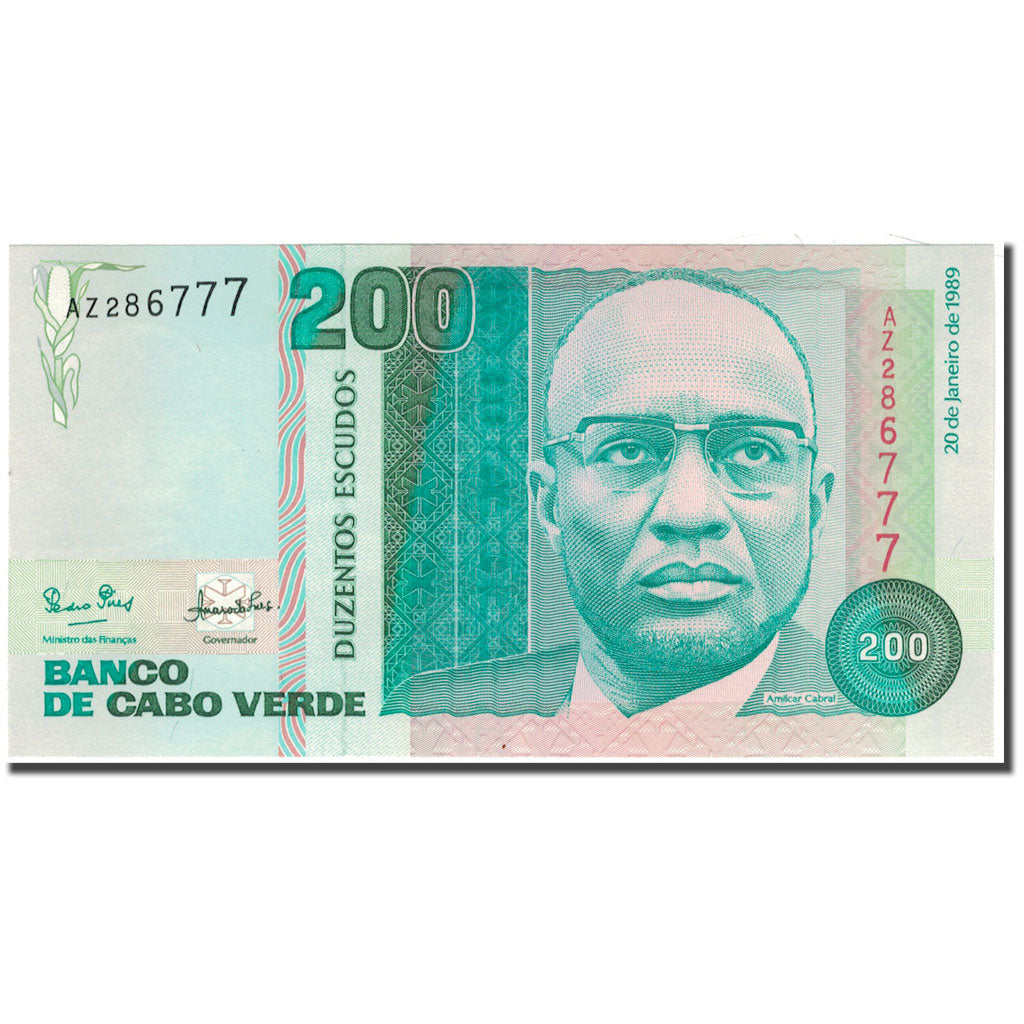 Billete, 200 Escudos, Cabo Verde, 1989-01-20, KM:58a, UNC
