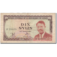 Banknote, Guinea, 10 Sylis, 1960-03-01, KM:16, VF(20-25)