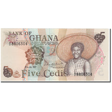 Banknote, Ghana, 5 Cedis, 1977-07-04, KM:15b, UNC(65-70)