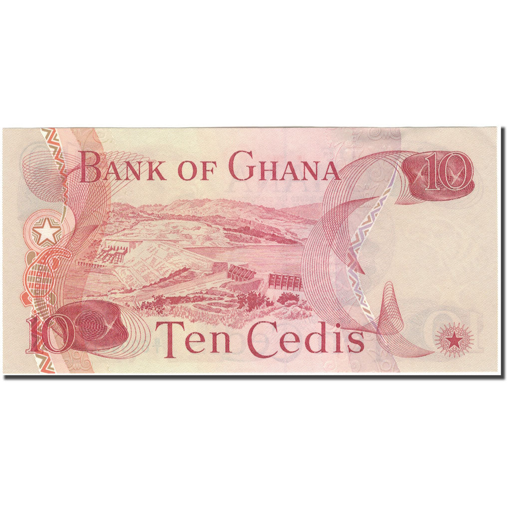 Banknote, Ghana, 10 Cedis, 1977-01-02, KM:16e, UNC(65-70)
