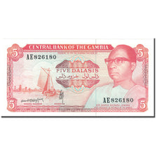 Geldschein, The Gambia, 5 Dalasis, KM:9b, UNZ