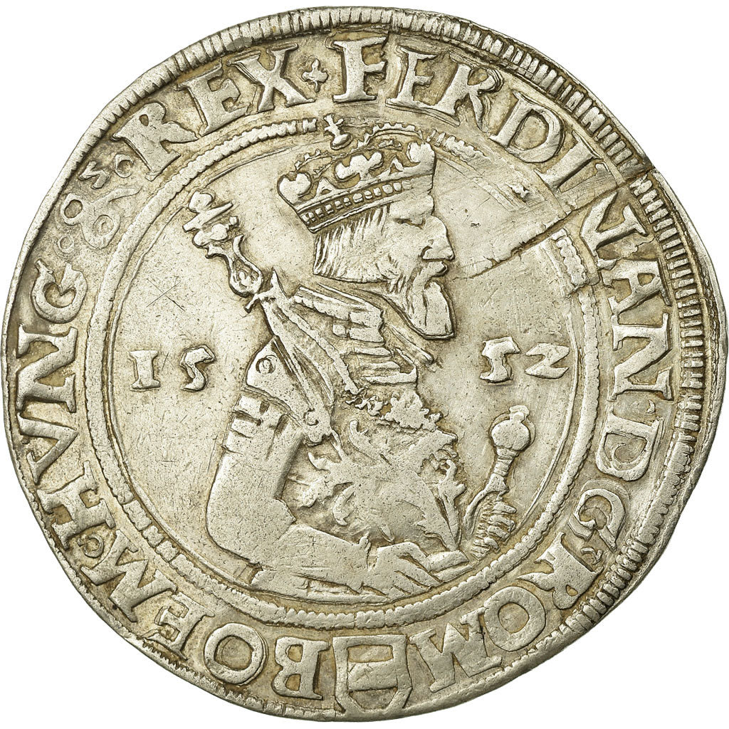 Coin, Hungary, Ferdinand I, Thaler, 1552, EF(40-45), Silver