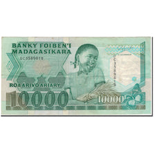 Banknote, Madagascar, 10,000 Francs = 2000 Ariary, KM:74b, VF(30-35)