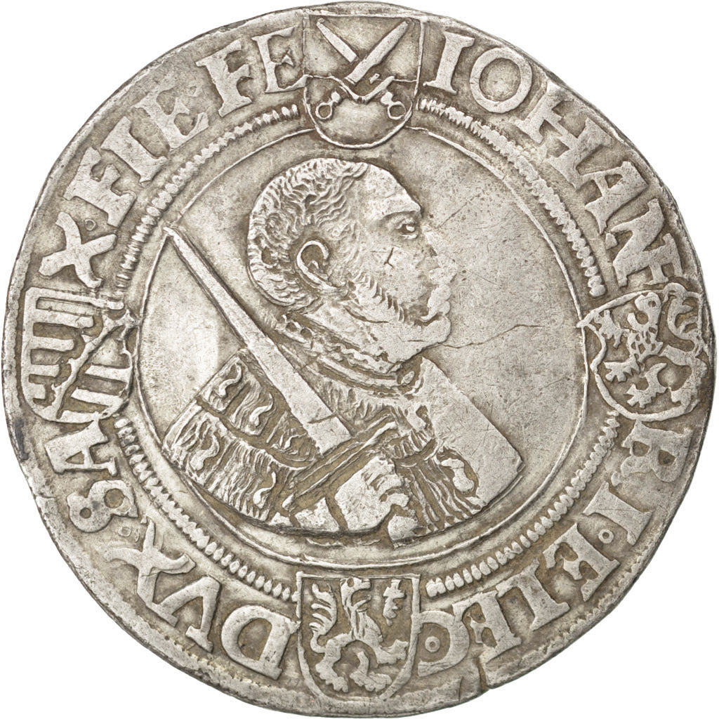 GERMAN STATES, Thaler, 1537, Annaberg, KM #199, EF(40-45), Silver, 28.71