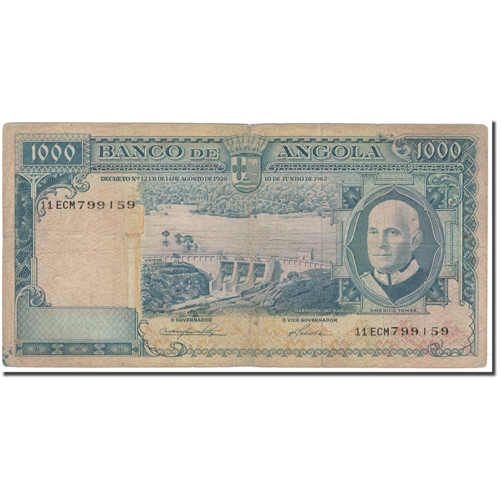 Banknote, Angola, 1000 Escudos, 1970-06-10, KM:98, VF(20-25)