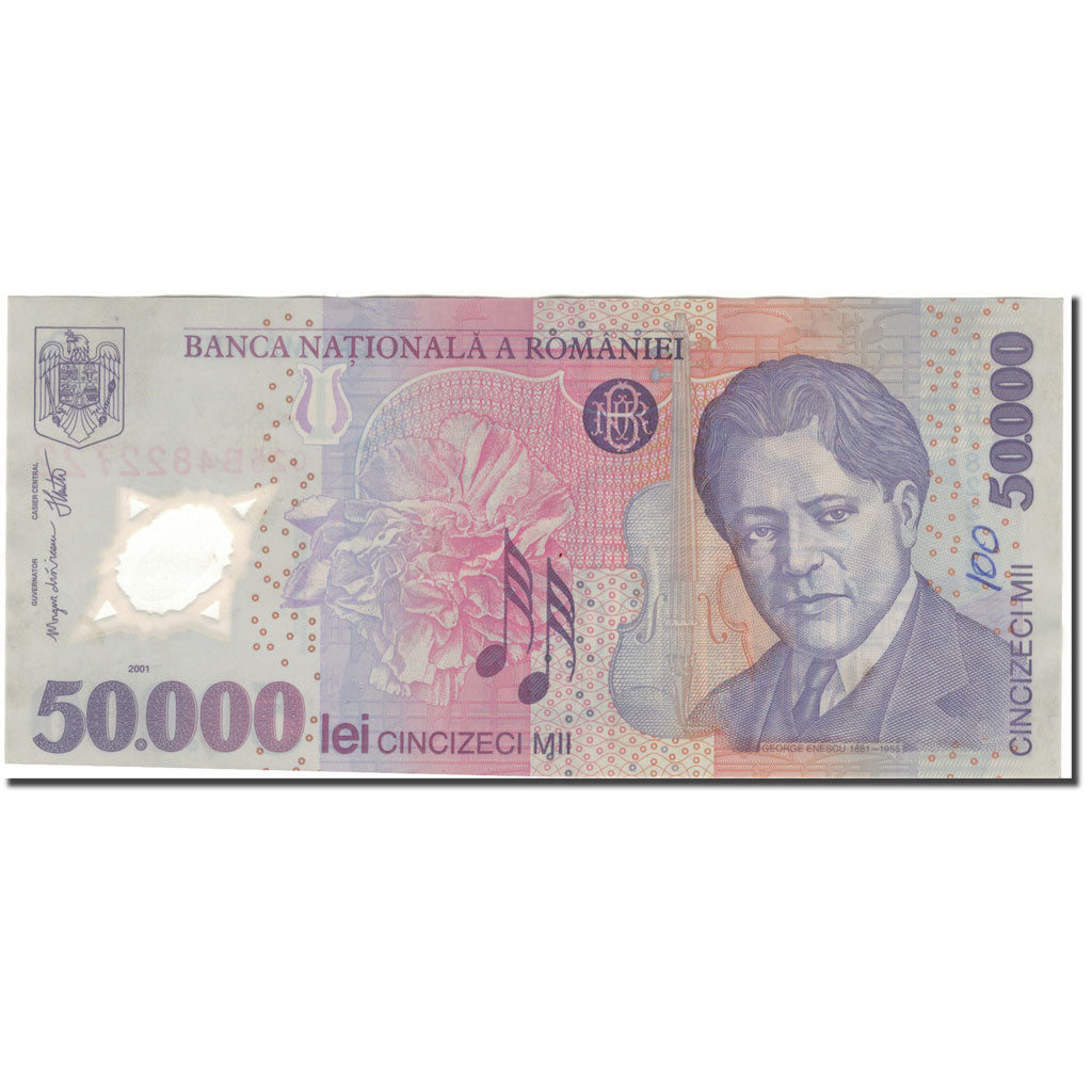 Banknote, Romania, 50,000 Lei, 2001, KM:113a, EF(40-45)