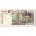 Banknote, West African States, 10,000 Francs, KM:114Ac, VF(20-25)