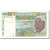 Banknote, West African States, 500 Francs, KM:710Km, EF(40-45)