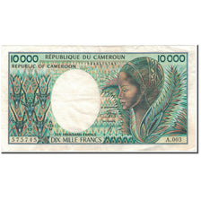 Banknote, Cameroon, 10,000 Francs, KM:23, EF(40-45)