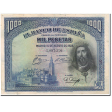 Banknote, Spain, 1000 Pesetas, 1928-08-15, KM:78a, EF(40-45)