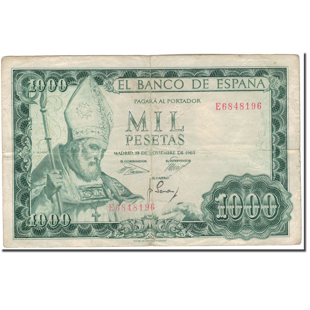 Banknote, Spain, 1000 Pesetas, 1965-11-19, KM:151, VF(20-25)