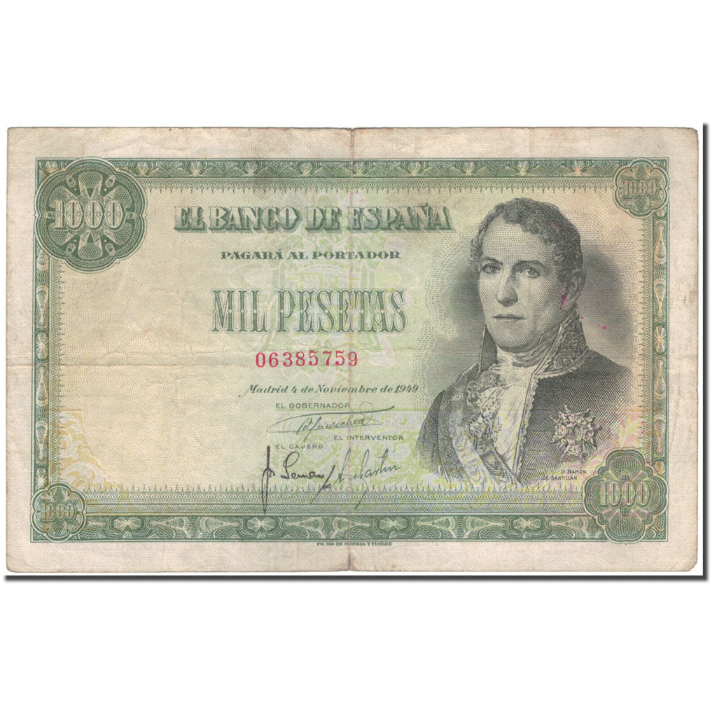 Banknote, Spain, 1000 Pesetas, 1949-11-04, KM:138a, F(12-15)