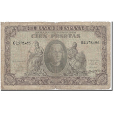 Geldschein, Spanien, 100 Pesetas, 1940-01-09, KM:118a, SGE