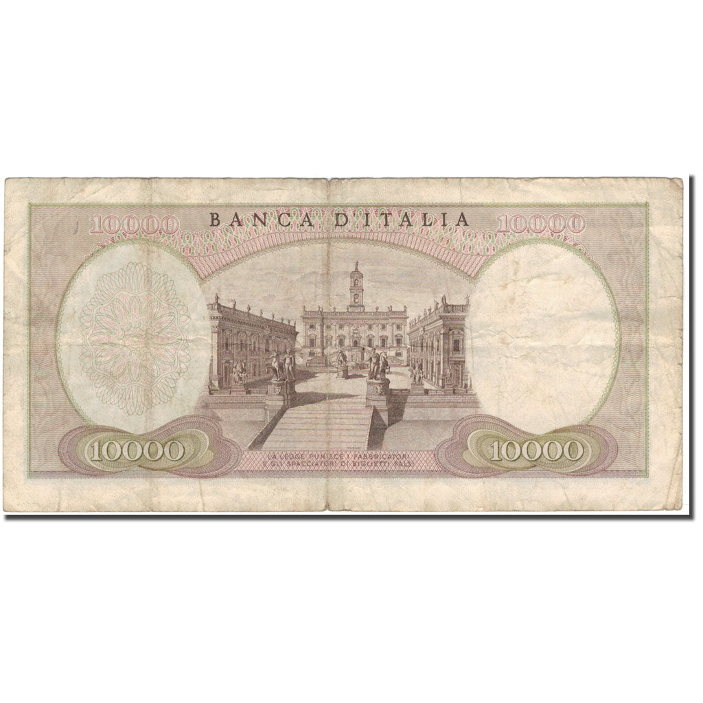 Banknote, Italy, 10,000 Lire, KM:97a, F(12-15)
