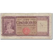 Banknote, Italy, 500 Lire, KM:80b, VG(8-10)