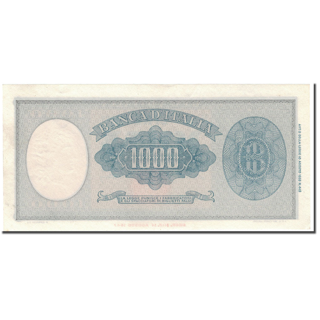 Geldschein, Italien, 1000 Lire, KM:88a, UNZ-