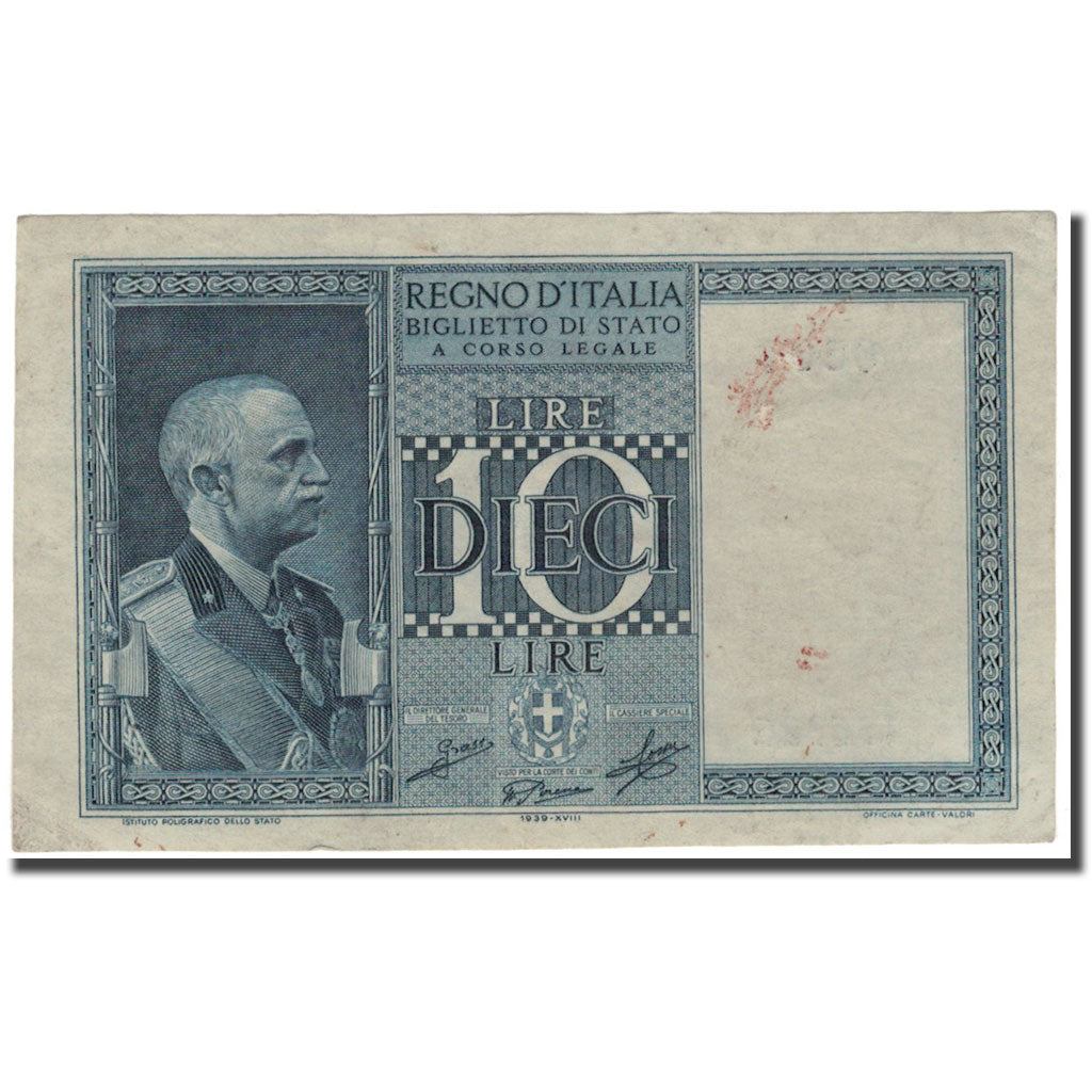 Banknote, Italy, 10 Lire, KM:25c, EF(40-45)