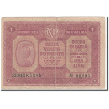 Banknote, Italy, 1 Lira, 1918-01-02, KM:M4, VF(20-25)