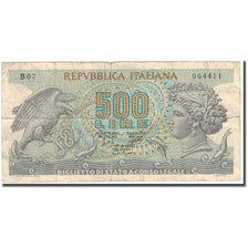 Banknote, Italy, 500 Lire, KM:93a, VF(20-25)