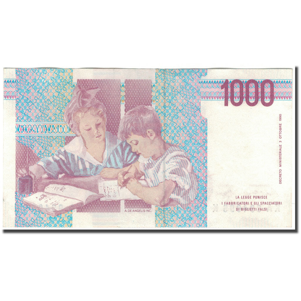 Banknote, Italy, 1000 Lire, KM:114a, UNC(60-62)