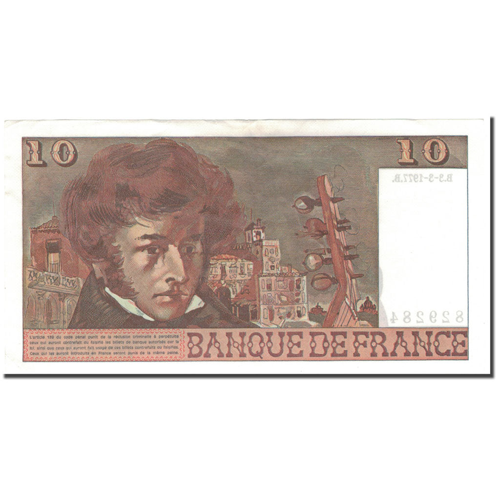 Francia, 10 Francs, 10 F 1972-1978 ''Berlioz'', 1977-03-03, EBC, Fayette:63.21