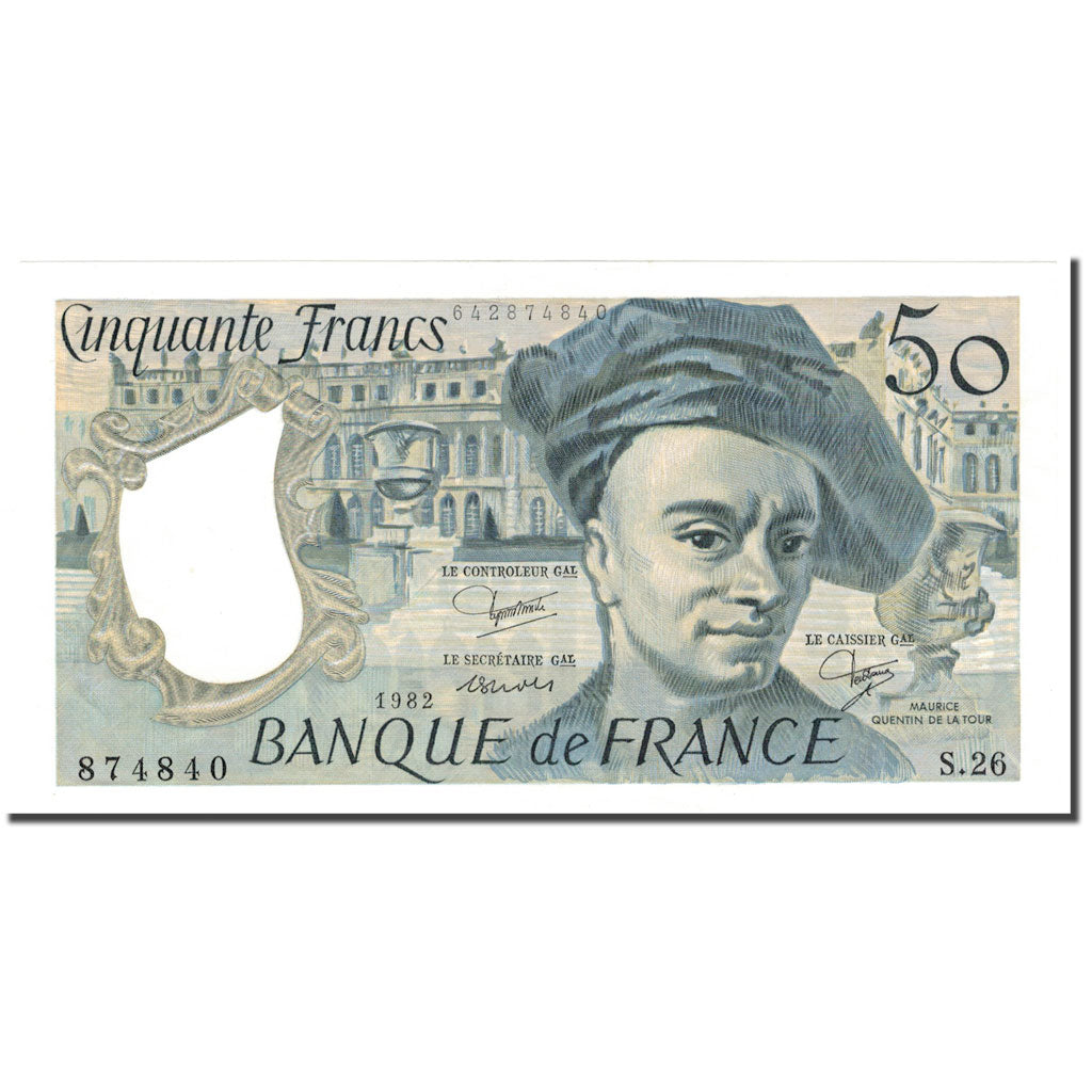 Francia, 50 Francs, 50 F 1976-1992 ''Quentin de La Tour'', 1982, SPL