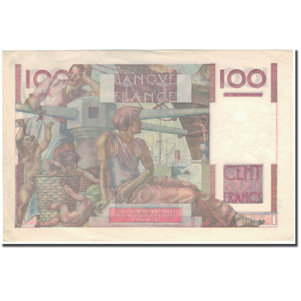 Frankreich, 100 Francs, 100 F 1945-1954 ''Jeune Paysan'', 1952-09-04, VZ