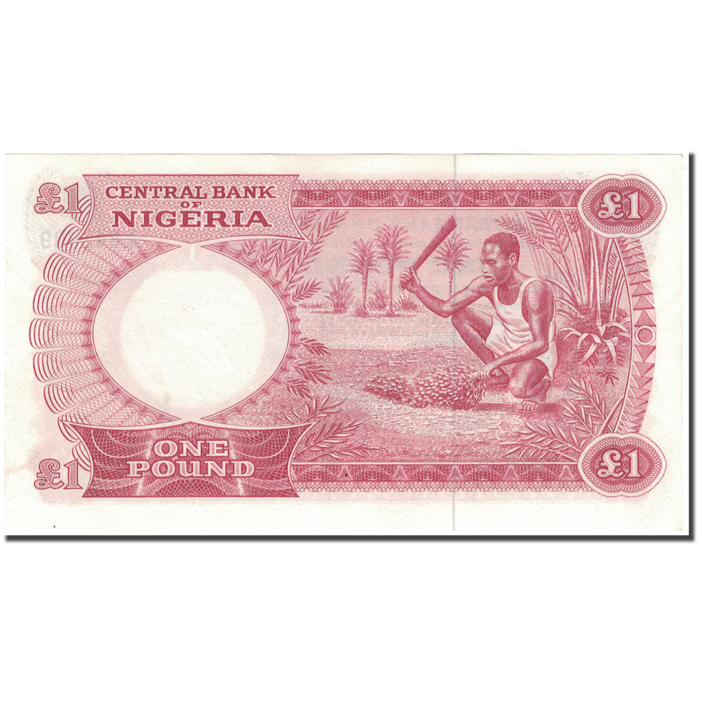 Biljet, Nigeria, 1 Pound, KM:8, SPL