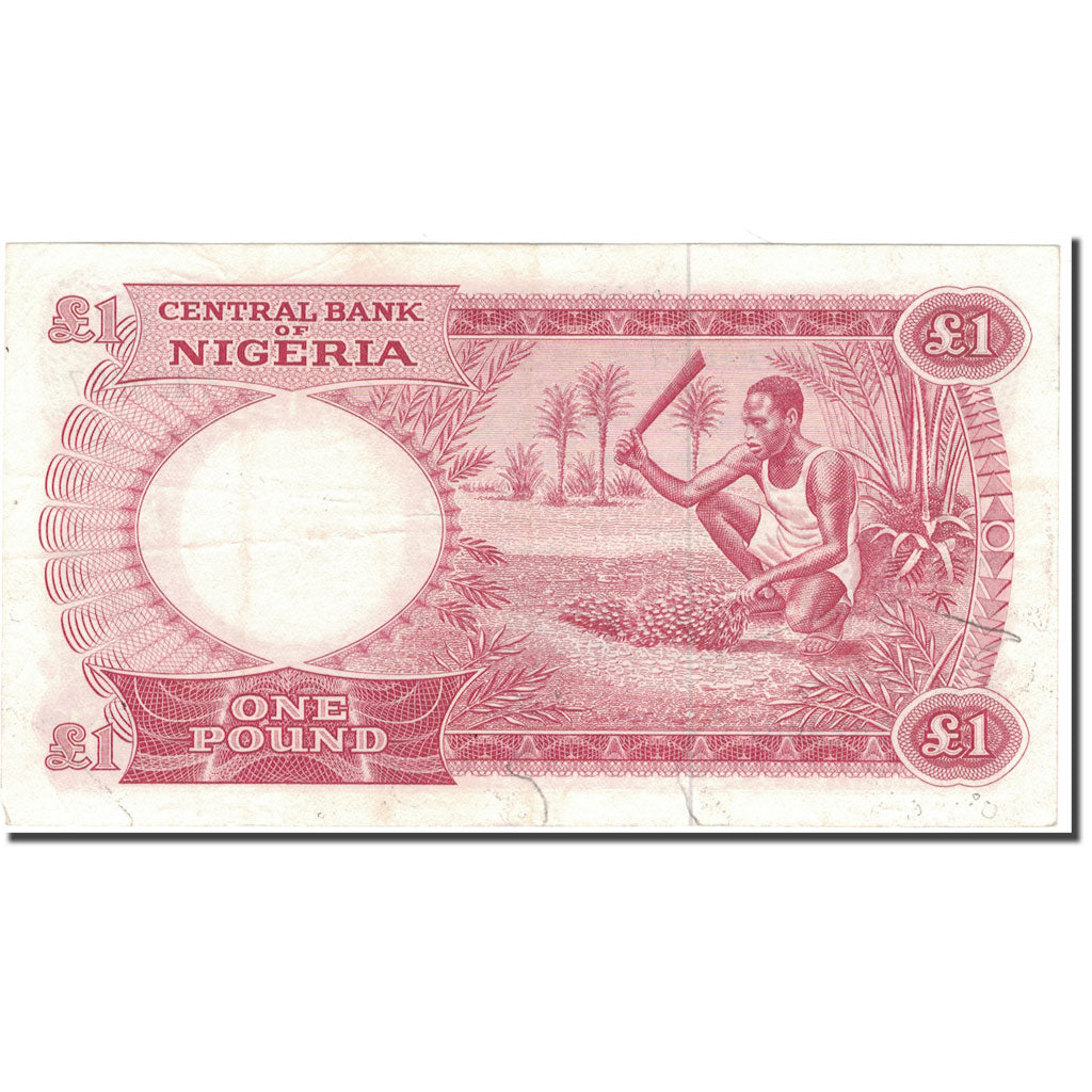 Banknote, Nigeria, 1 Pound, KM:8, AU(50-53)