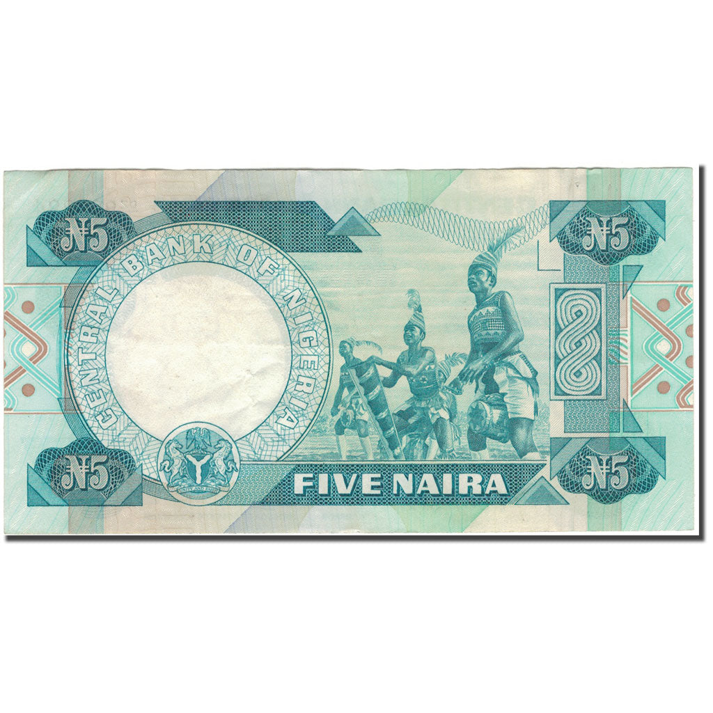 Banknote, Nigeria, 5 Naira, KM:20a, AU(50-53)