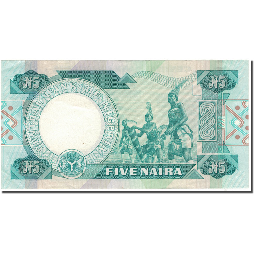 Banknote, Nigeria, 5 Naira, KM:20a, AU(50-53)