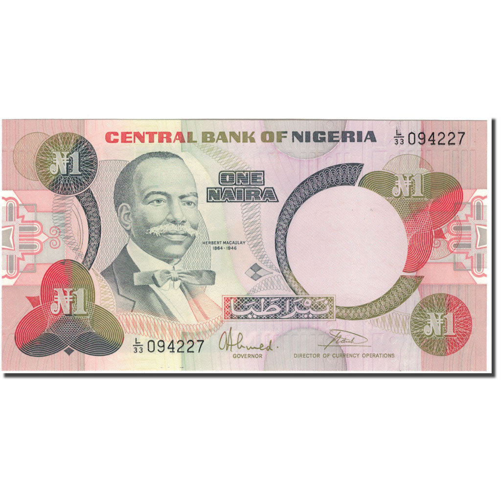 Banknote, Nigeria, 1 Naira, KM:23b, UNC(65-70)