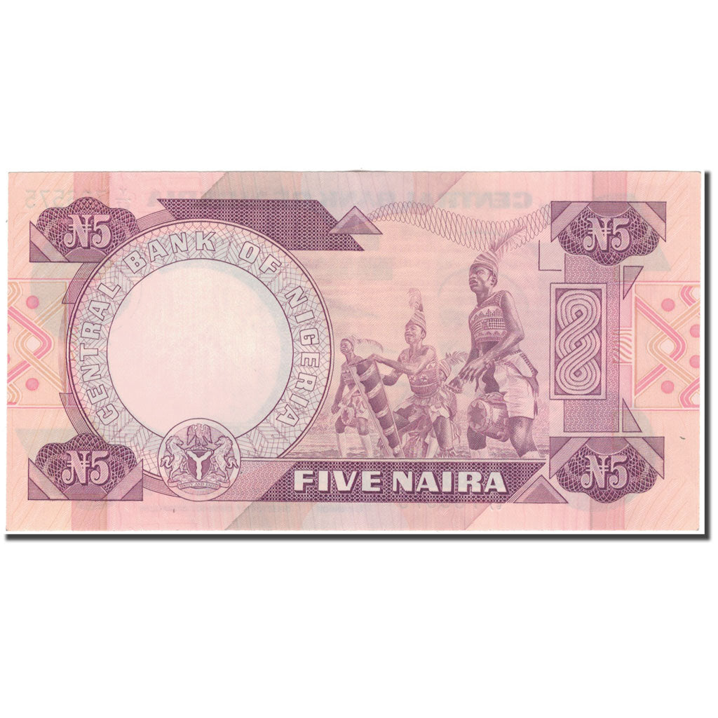 Banknote, Nigeria, 5 Naira, KM:24c, AU(55-58)