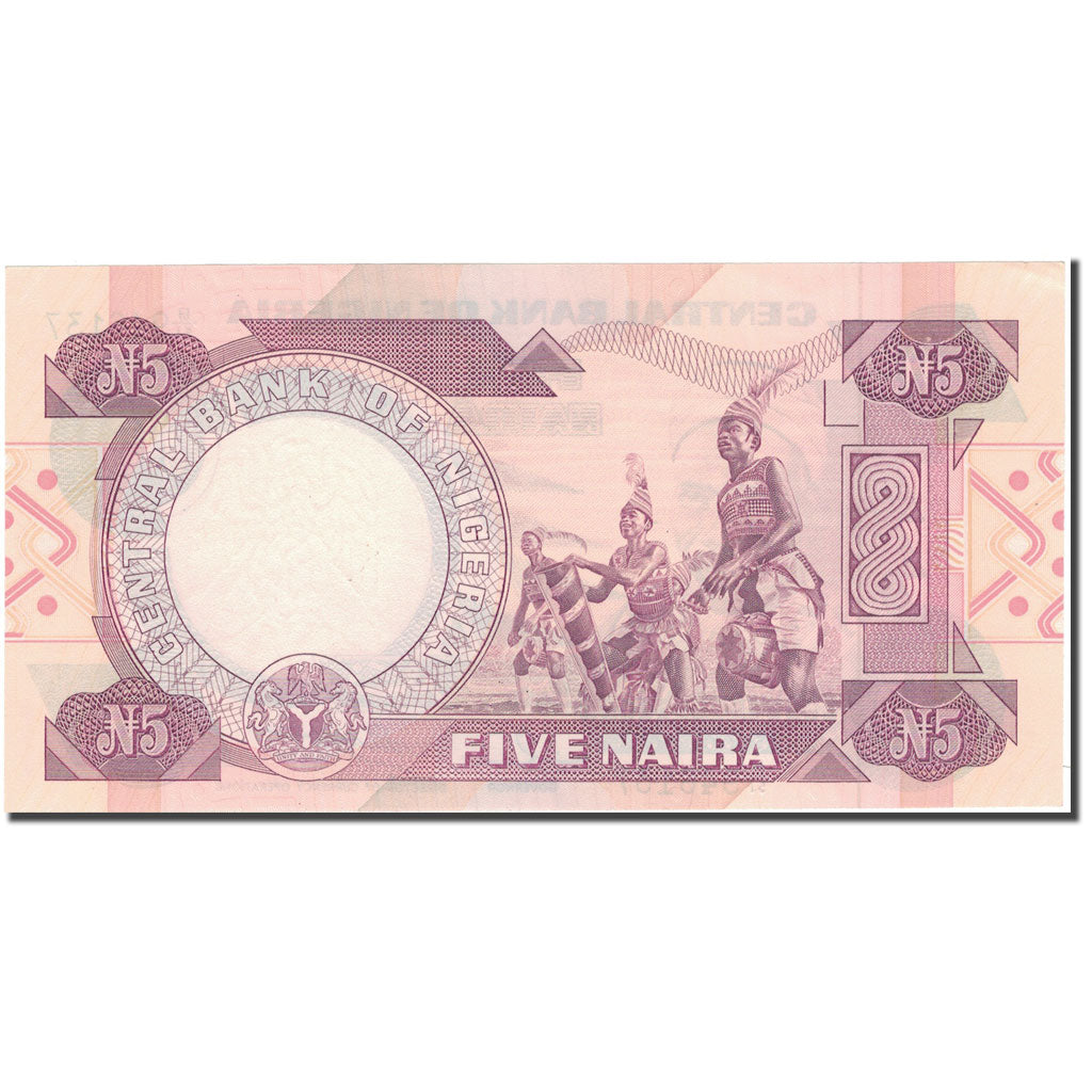 Banknote, Nigeria, 5 Naira, KM:24f, UNC(65-70)