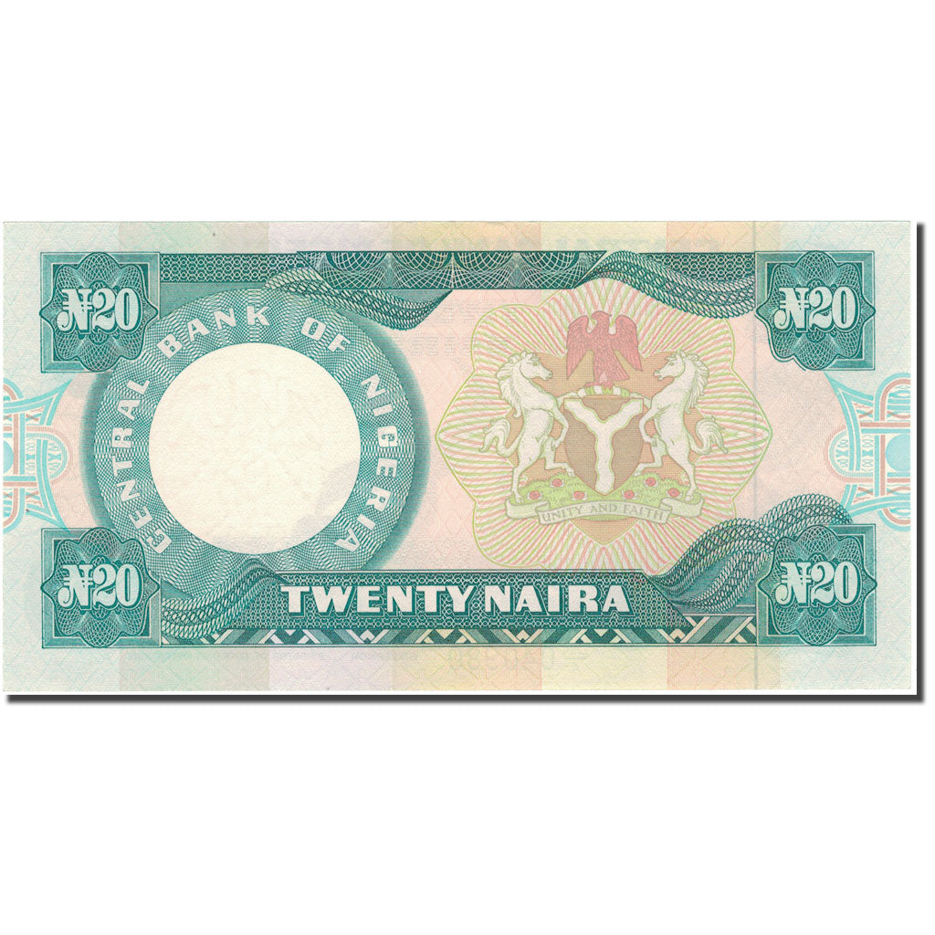Banknote, Nigeria, 20 Naira, KM:26f, UNC(65-70)