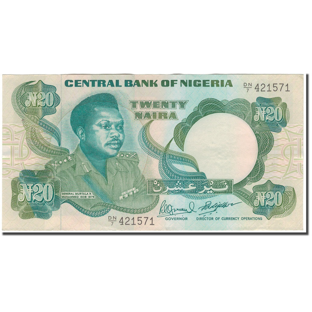 Banknote, Nigeria, 20 Naira, KM:26f, AU(55-58)
