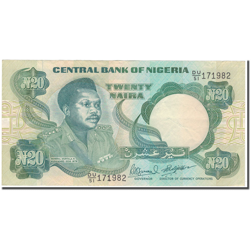 Banknote, Nigeria, 20 Naira, KM:26f, AU(50-53)