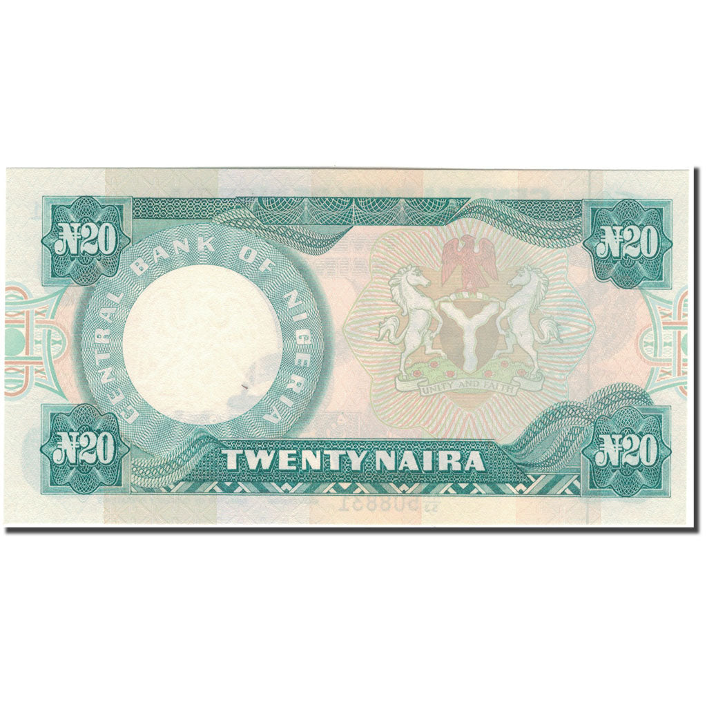Banknote, Nigeria, 20 Naira, KM:26g, UNC(65-70)