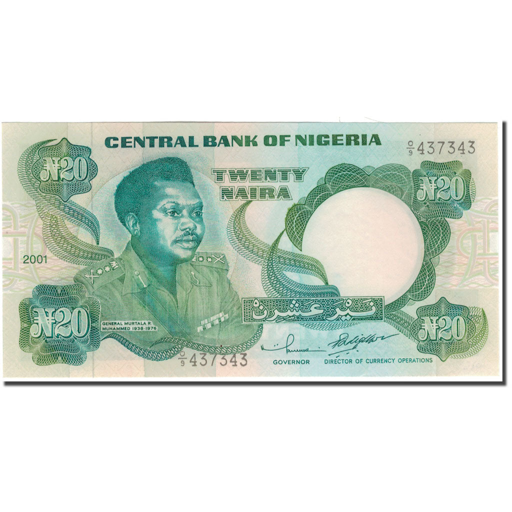 Banknote, Nigeria, 20 Naira, 2001, KM:26g, UNC(65-70)