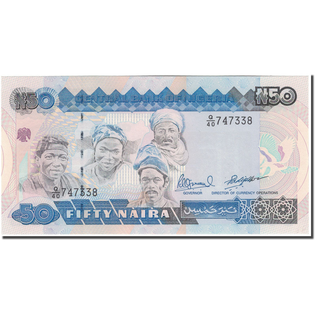 Banknote, Nigeria, 50 Naira, KM:27c, UNC(65-70)