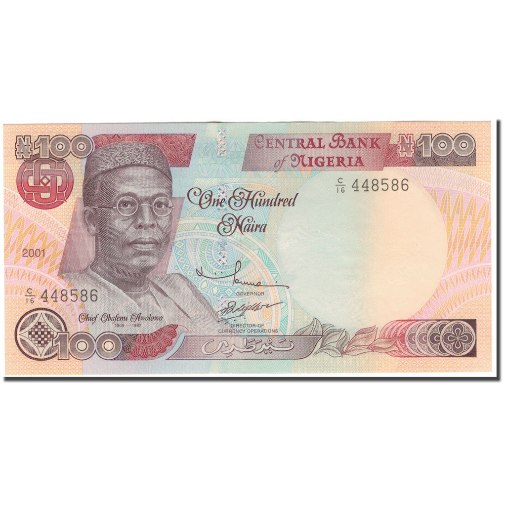 Banknote, Nigeria, 100 Naira, 2001, KM:28c, UNC(65-70)