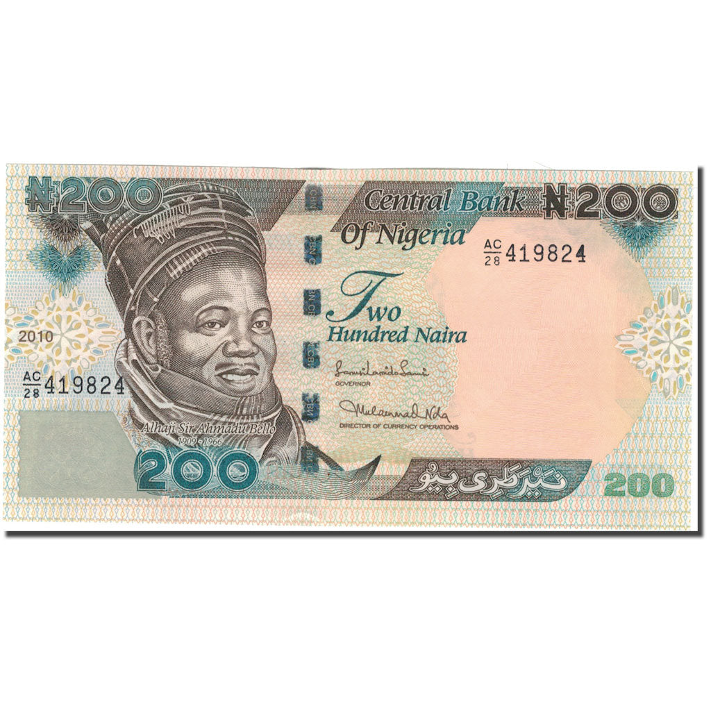 Banknote, Nigeria, 200 Naira, 2010, KM:29i, UNC(65-70)