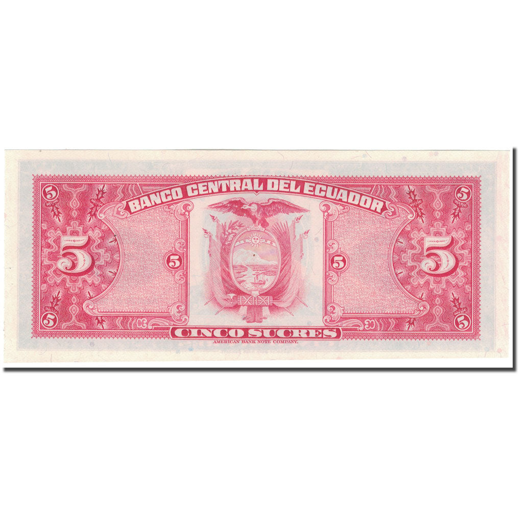 Banknote, Ecuador, 5 Sucres, 1983-04-20, KM:108b, UNC(65-70)