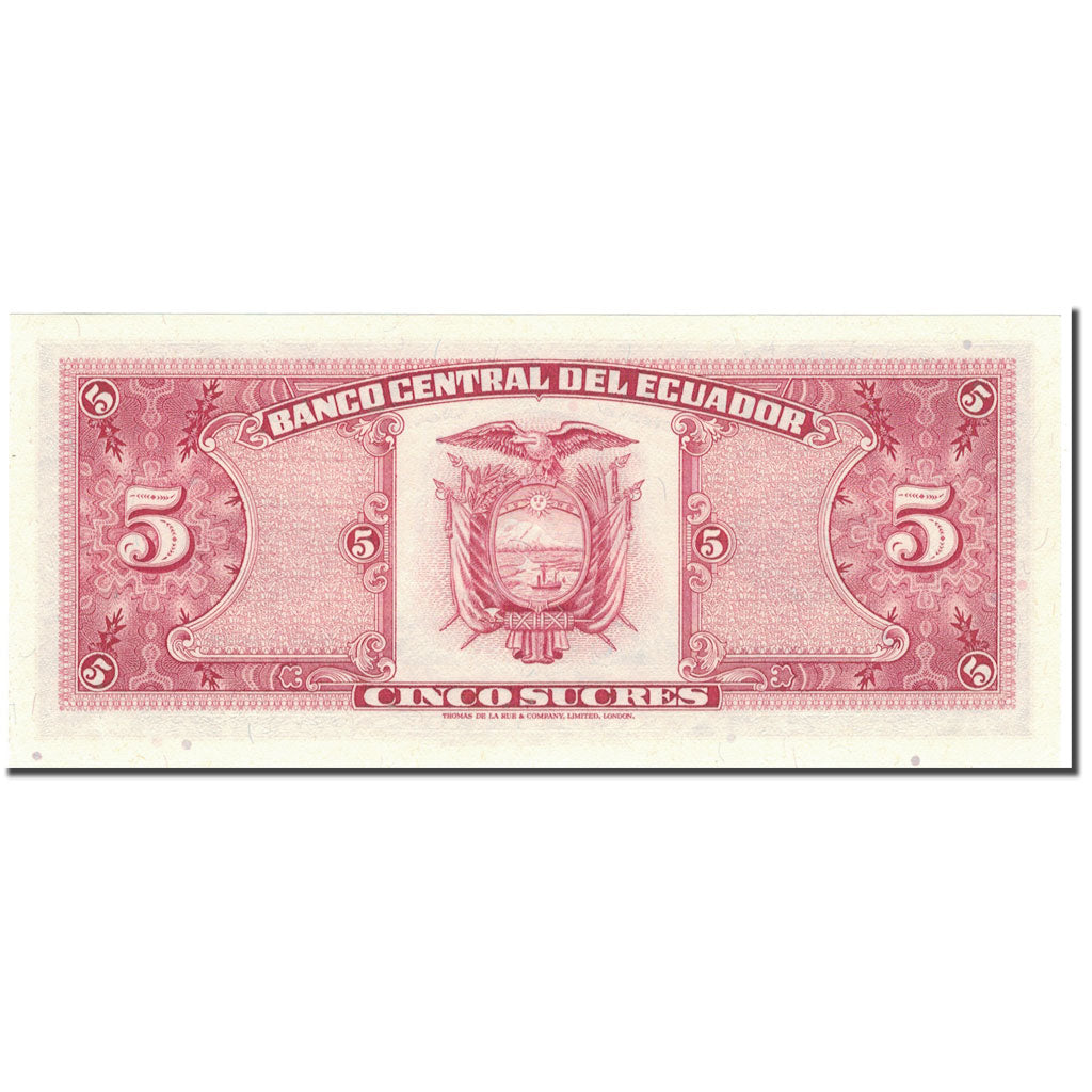 Banconote, Ecuador, 5 Sucres, 1980-05-24, KM:113c, FDS