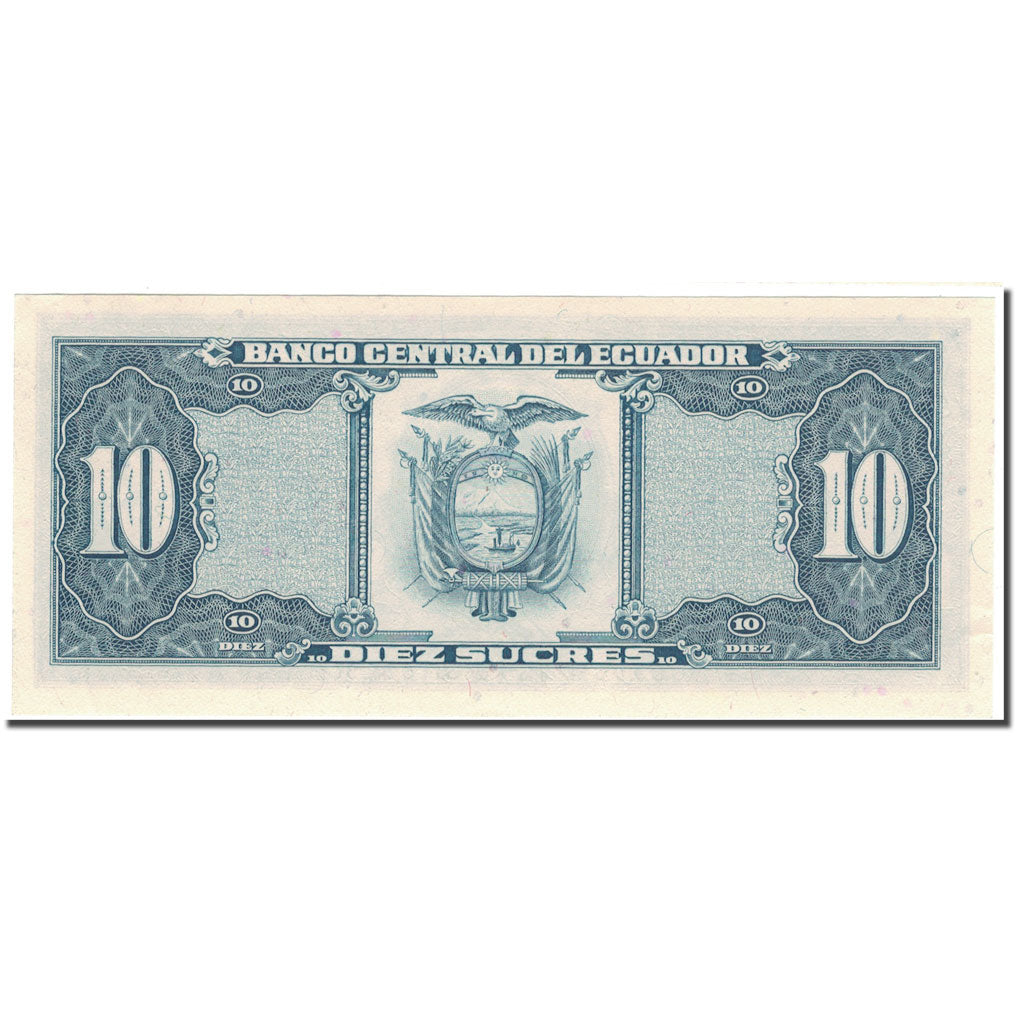 Banknote, Ecuador, 10 Sucres, 1986-04-29, KM:121, UNC(65-70)