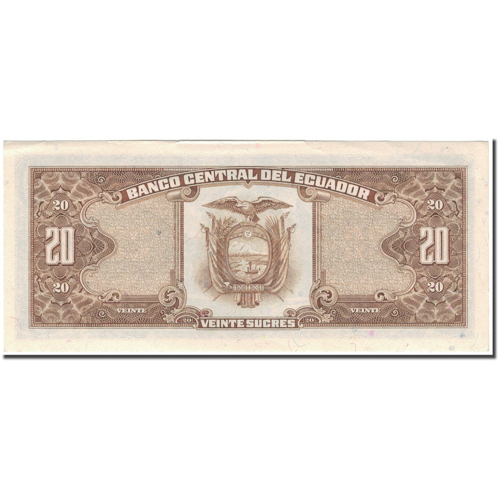 Banknote, Ecuador, 20 Sucres, 1986-04-29, KM:121Aa, UNC(60-62)