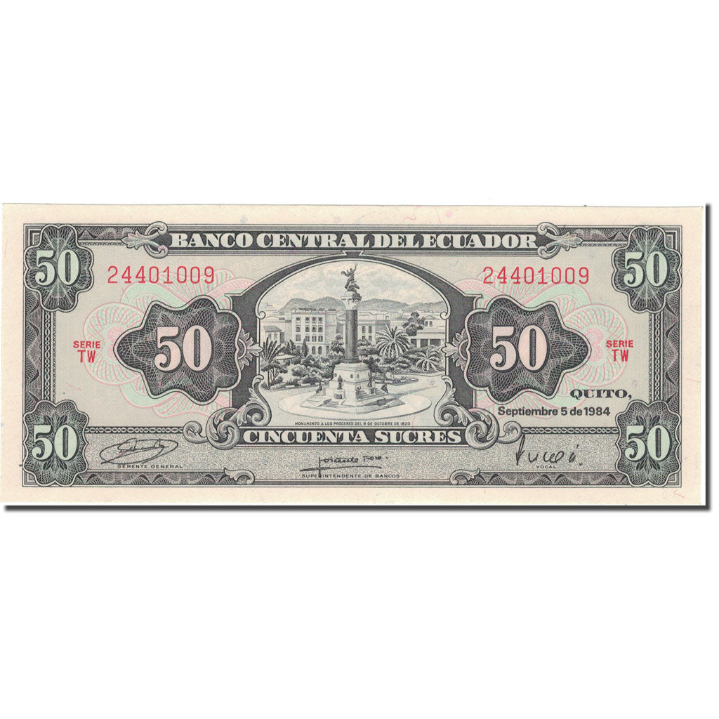 Banknote, Ecuador, 50 Sucres, 1984-09-05, KM:122a, UNC(65-70)