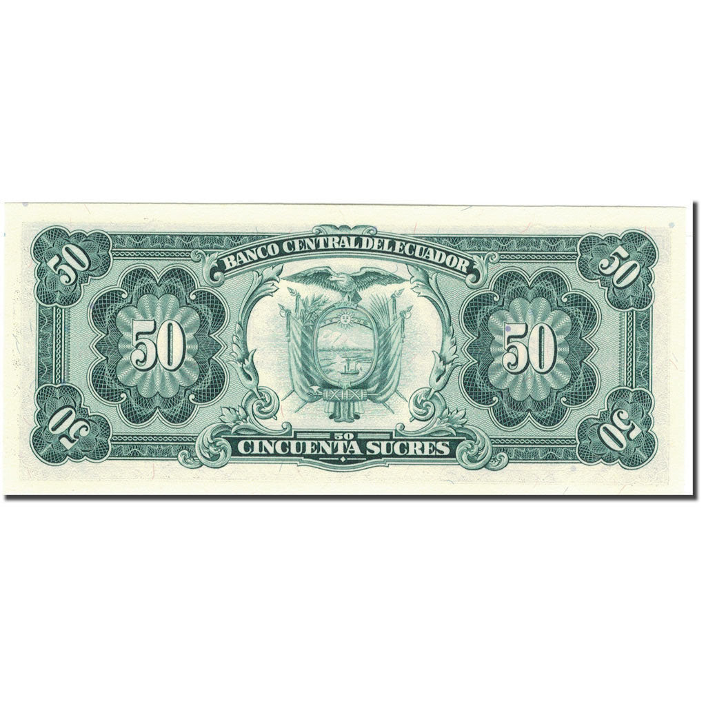 Banknote, Ecuador, 50 Sucres, 1988-11-22, KM:122a, UNC(65-70)