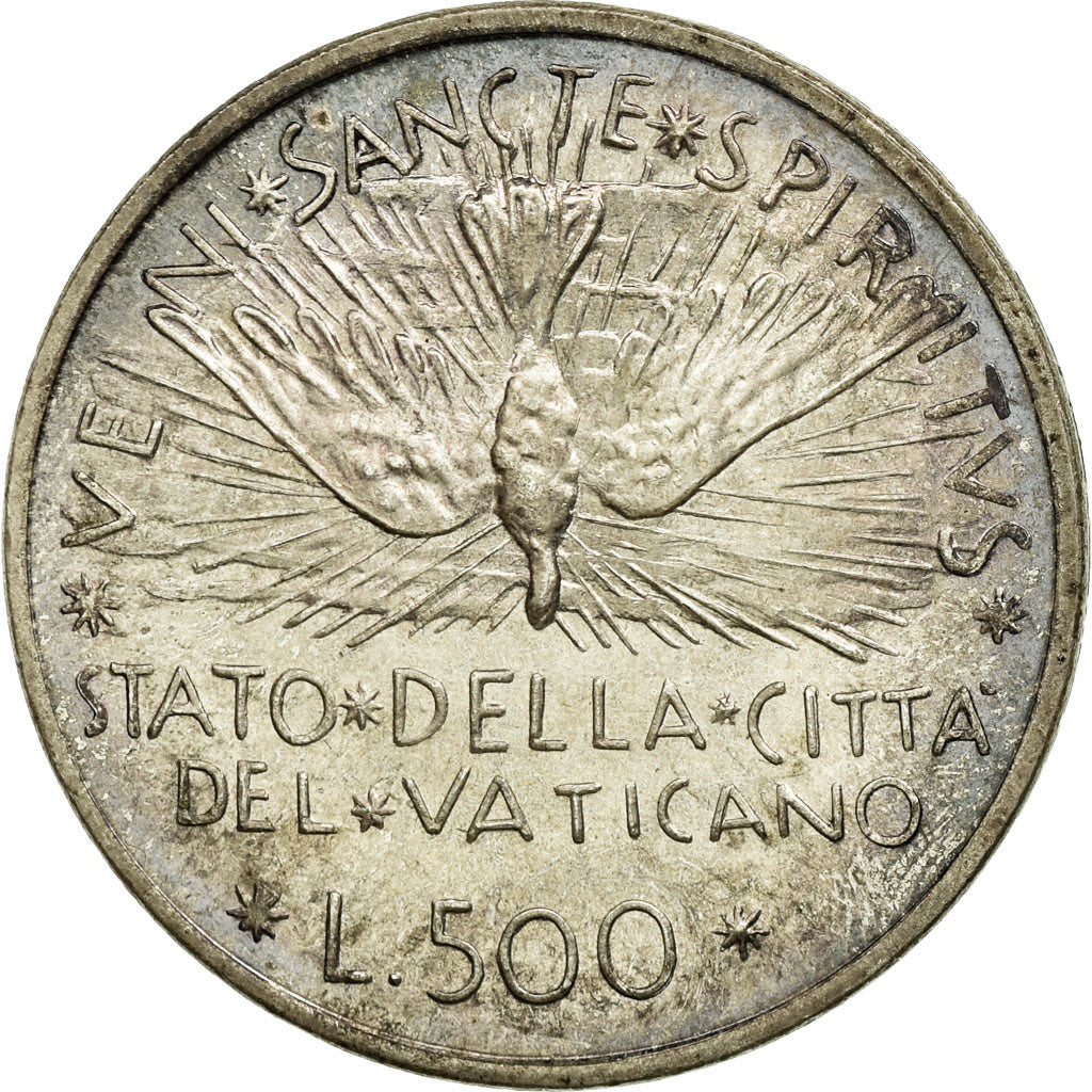 Coin, VATICAN CITY, Sede Vacante, 500 Lire, 1978, MS(60-62), Silver, KM:140