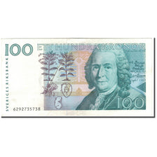 Billet, Suède, 100 Kronor, KM:57a, TTB